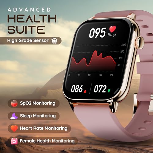 Image of Pebble Cosmos Ultra 2.0 Smartwatch for Men & Women 1.91 inch Infinite Display, Bluetooth Calling, Sleek Ultra-Thin Design Fitness & Sleep Monitor Works with Android & iOS - Mauve