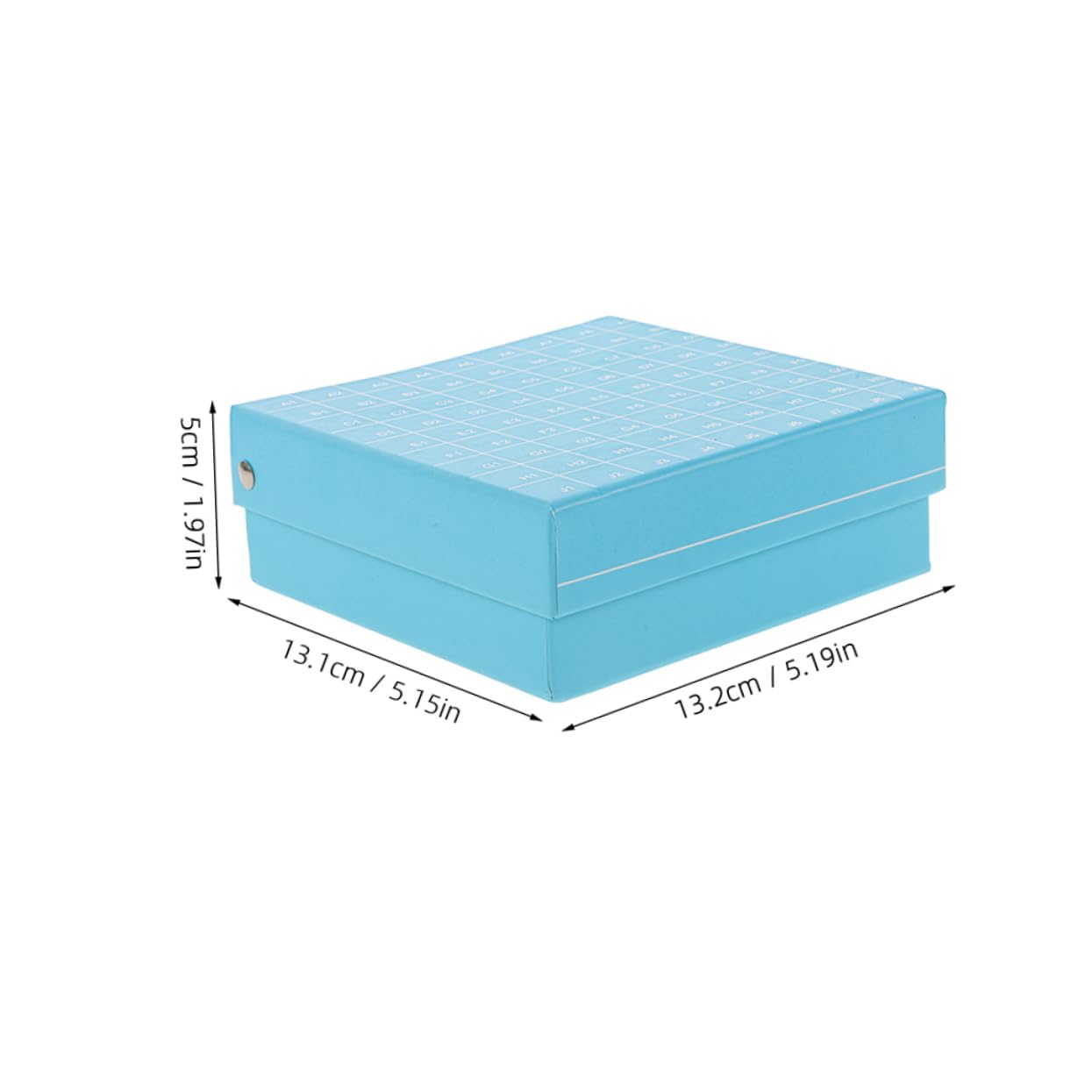 Scatola Porta Provette Centrifuga per Congelatore 2 Pezzi in Carta e Plastico Design Multi Griglia e Coperchio Collegato per Esperimenti di Laboratorio