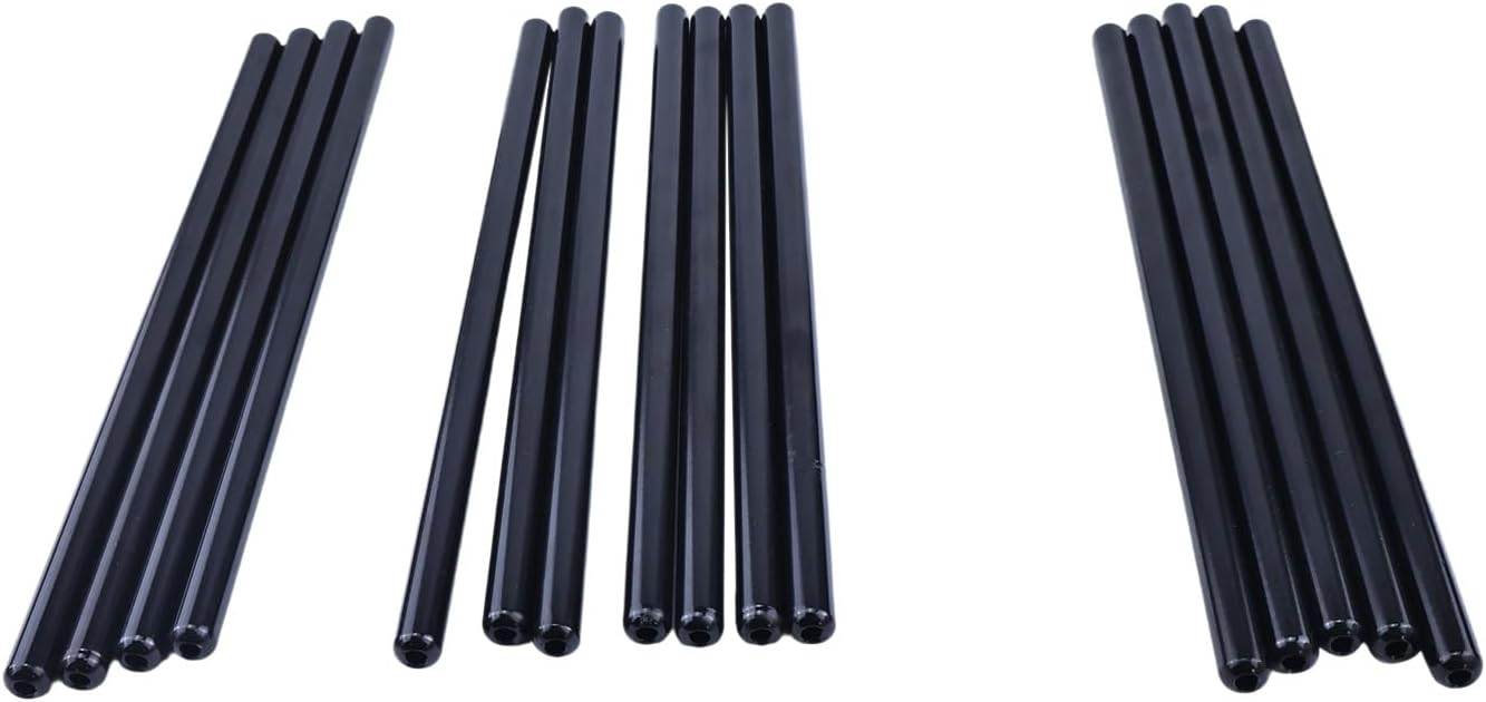 16PCS LS 5/16" Hardened 7.400" Chrome Push Rods Kit Compatible with GM LS1 LS2 LS3 LS6 L92 L99 1999-2013 4.8L 5.3L 6.0L 6.2L Engines
