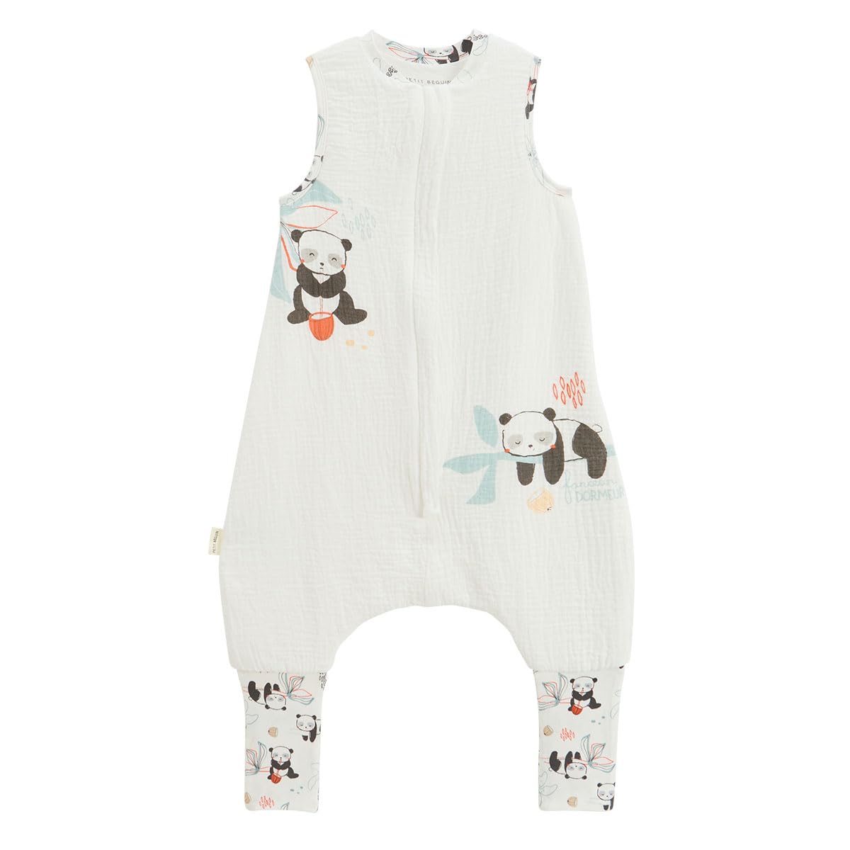 Petit Béguin - Turbulette TOG 1 en gaze de coton avec pieds retroussables Bento