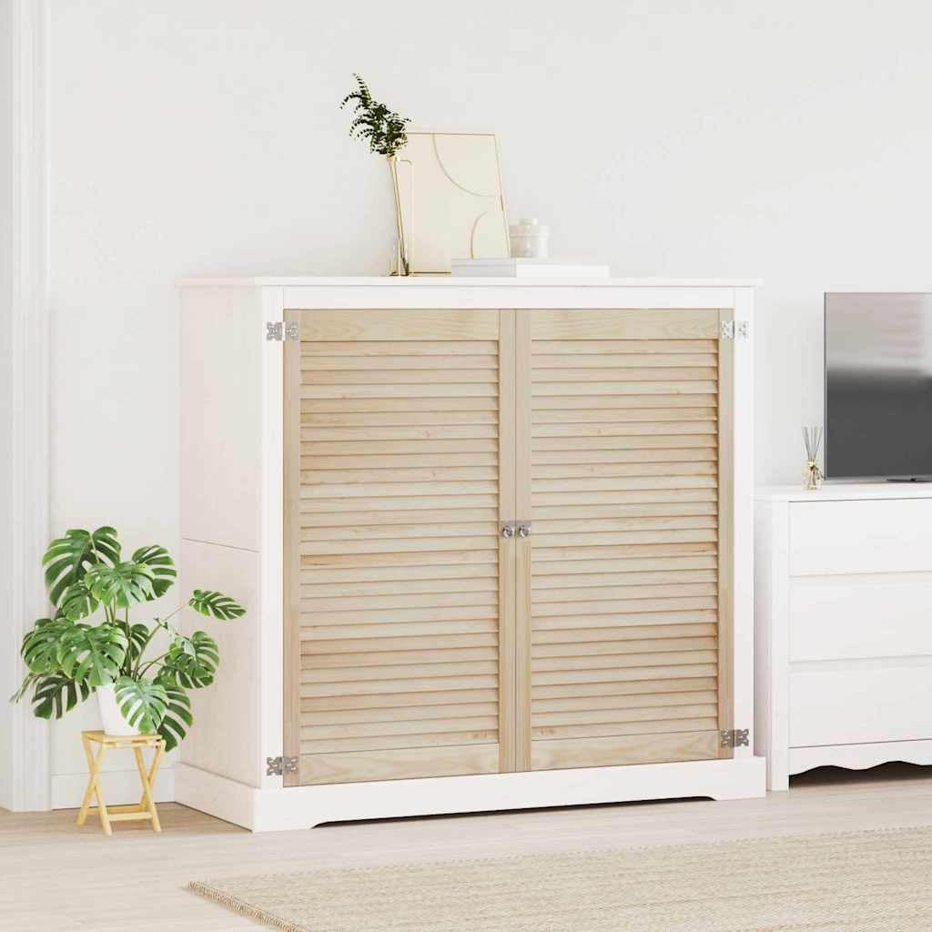 Anta armadio 2 pezzi naturale 110 x 2,1 x 59,5 cm in legno di pino massello per mobili, cucina e bagno, facile montaggio, anta resistente, ideale per ristrutturazione e sostituzione