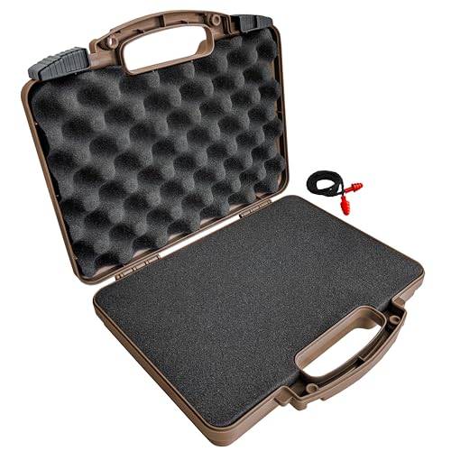 Cedar Mill Fine Firearms TSA Approved Handy Hard Gun Carry Case for Pistol, Revolver, and Handgun Airline Compliant Locking 9mm Travel Gun Carrying Case for Pistols