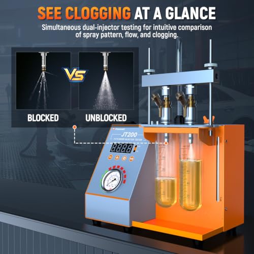 Image of FOXWELL JT200 Fuel Injector Tester Cleaner - Visualize Spray Pattern & Flow