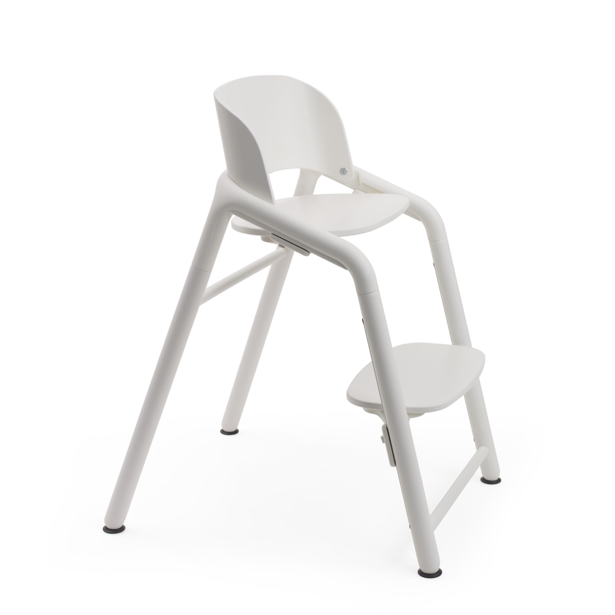 Bugaboo Giraffe Trona Evolutiva de Madera, Ajustable en 1 segundo, Fácil de Limpiar, Seguro y Robusto, Desde el Nacimiento junto al Set para Recién Nacido (se vende por separado), Blanco