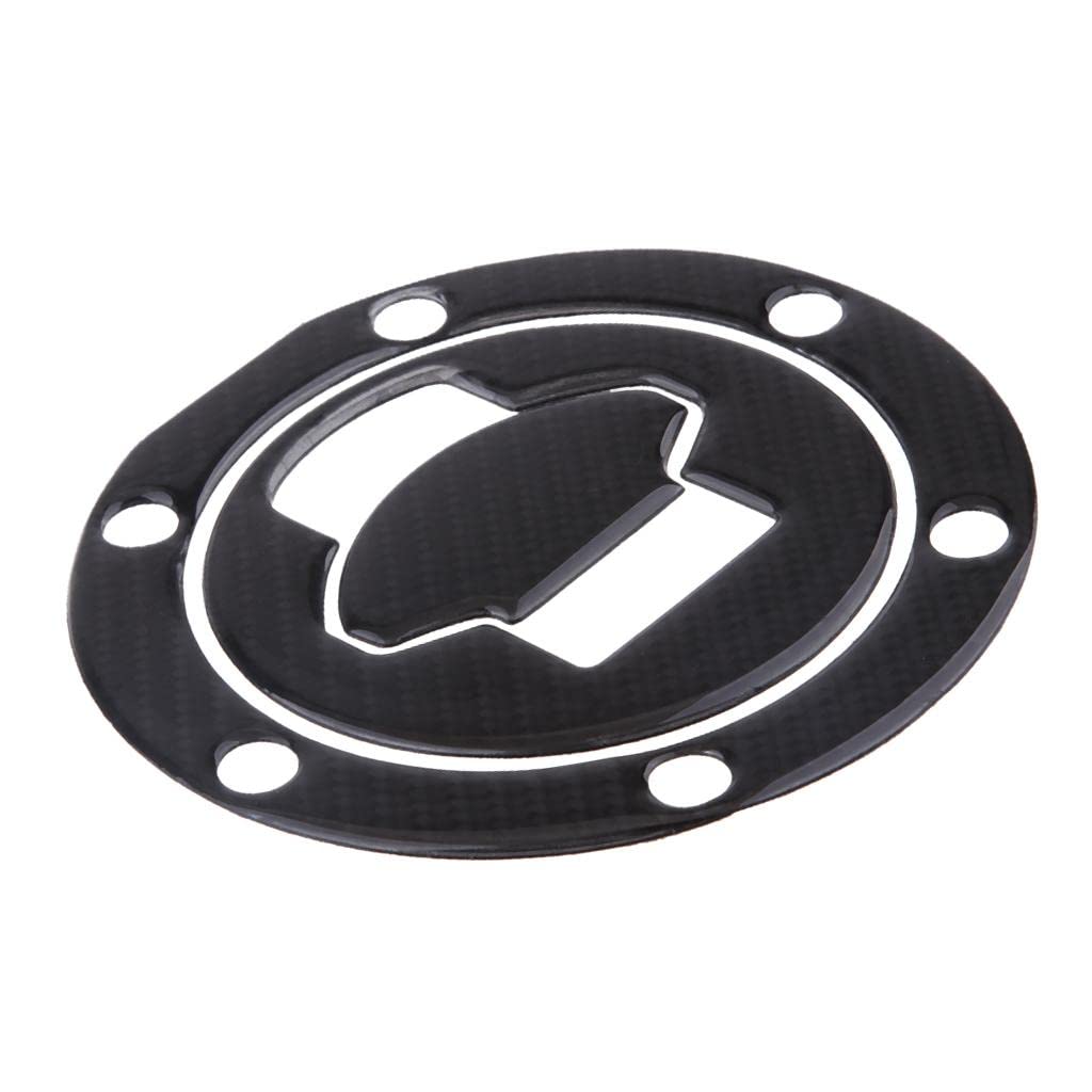 Benzin Tankdeckel Schutz - Wasserdicht Oval Aufkleber für K1200S K1200R K1200RS K1200GT K1200LT - Schwarz Vinyl Motorrad Tank Pads