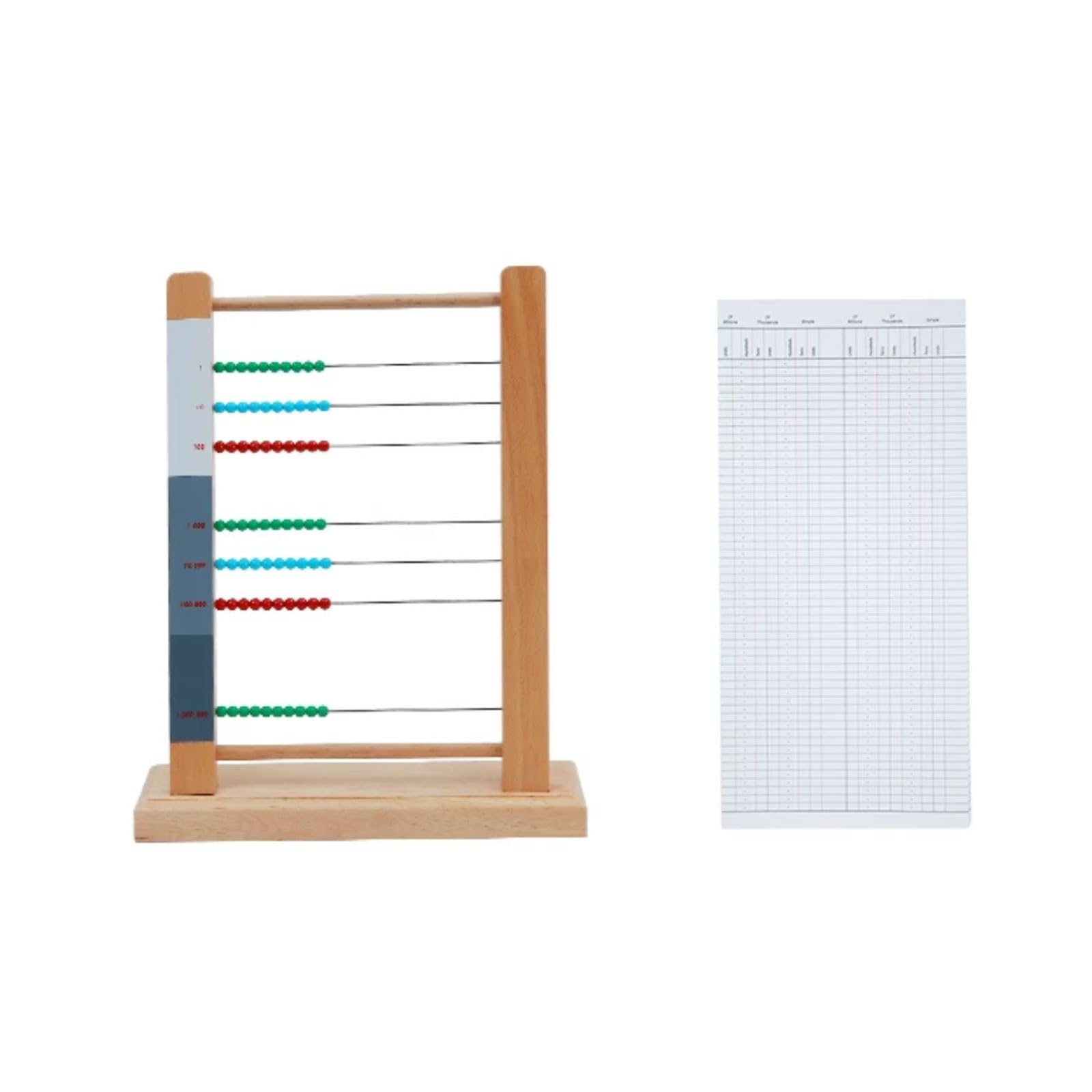 ttnmrc Montessori Wooden Abstract Number Operation Learning Toys