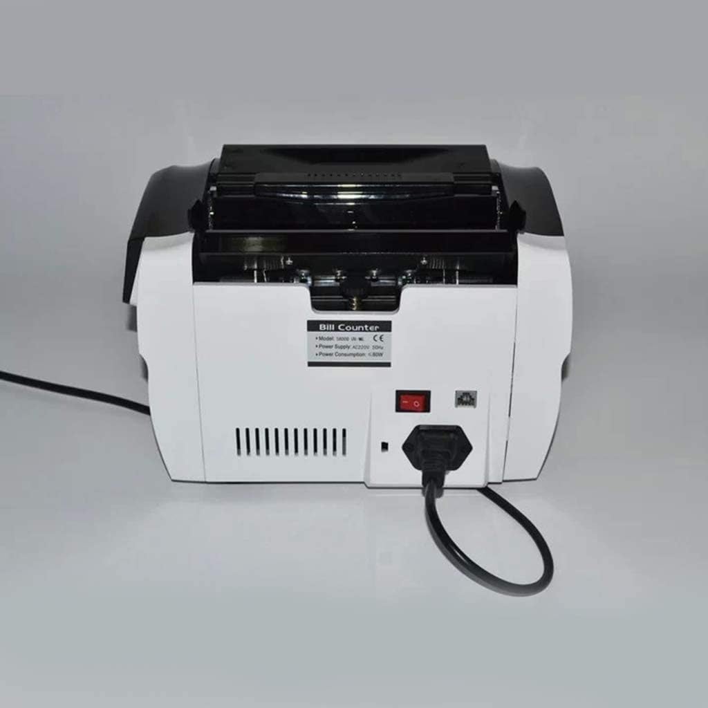 聽Contabanconote Professionale, contacavi, Macchina Conta-Banconote di Livello Aziendale, con rilevamento di Banconote False - Display a LED, 900 Banconote al Minuto, Conta-Denaro Elite