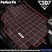 OEDRO Floor Mats Fit for 2018-2023 2024 Honda Odyssey, All Weather Protection Car Mats TPE Accessories Custom Fit Floor Liner for Odyssey,1st 2nd & 3rd Rows, Black