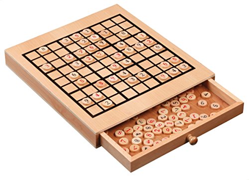 Preisvergleich Produktbild Philos 3339 - Sudoku, Strategiespiel aus Holz, Denkspiel