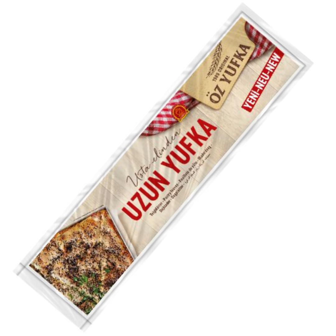 Öz Yufka Filo-Teigblätter lang Teigblätter Täglich frischer Teig - Frisches Gebäck, Teigblätter Filoteig 470 Gramm x 5 Packungen mit Pufai Grocery