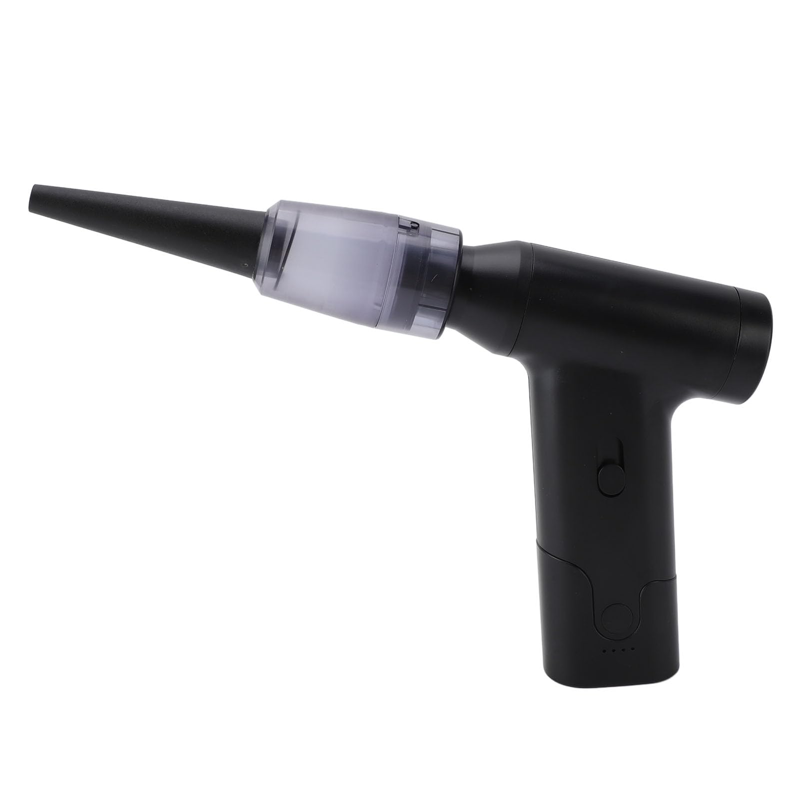 Plumero de Aire Comprimido, Soplador de Aire Inalámbrico Recargable Ajustable de Velocidad Continua con 6 Conectores, Ideal para Limpiar Teclados, Cámaras de PC, Camas de, Aleación de