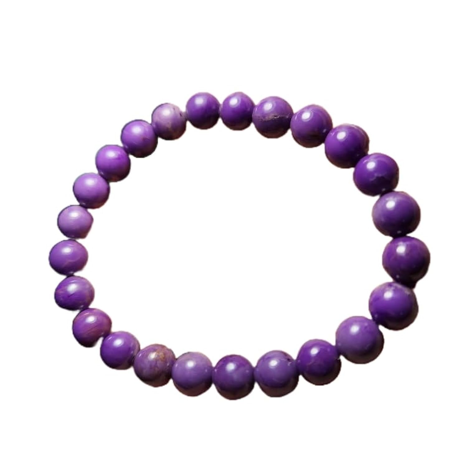 LKBEADS Naturalna bransoletka z fosfozyderytu 6 mm rondelle smooth 7 cali półprecyzyjne kamienie koraliki, bransoletka z koralikami, dla mężczyzn i kobiet, uzdrawiająca, kryształowa, rozciągliwa,