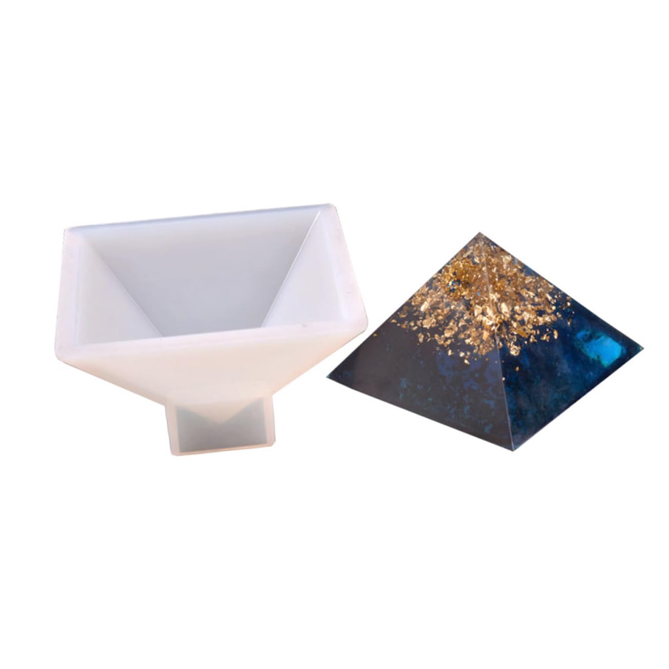 Uonlytech Lot De 3 Moules Pyramidaux en Silicone pour Pâtisserie Décoration De Gâteaux Fondants Cristal Lavande