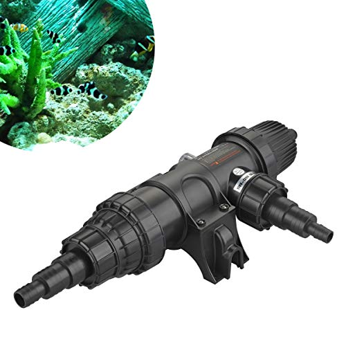 9W Fish Aquarium UV Sterilizer Light 110V Water Clarifier 16.5in Ultraviolet Non-Submersible