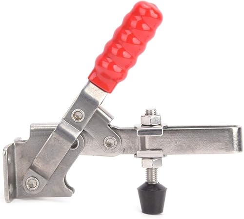 Miniatura 9 de Hilitand Abrazadera de palanca rápida 304 Abrazadera de palanca de acero inoxidable antideslizante herramienta de mano horizontal accesorio de