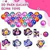 30 Pack Valentines Gifts for Kids Galaxy Slime Valentines with Valentine Day Cards for Valentine Party Favors Valentines Cards for Kids Classroom Boys Valentines for School #1