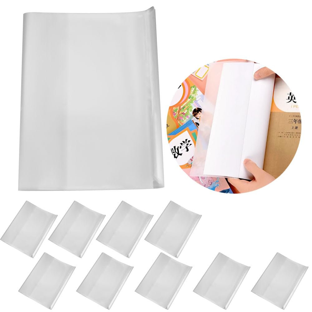 襤褸❺敷物　カバー Amazon | 透明ブックカバー A4サイズ対応 10枚セット 教科書 雑誌 楽譜