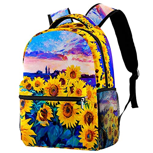 Sac à dos pour femme orné de tournesols pour exprimer votre style unique au quotidien