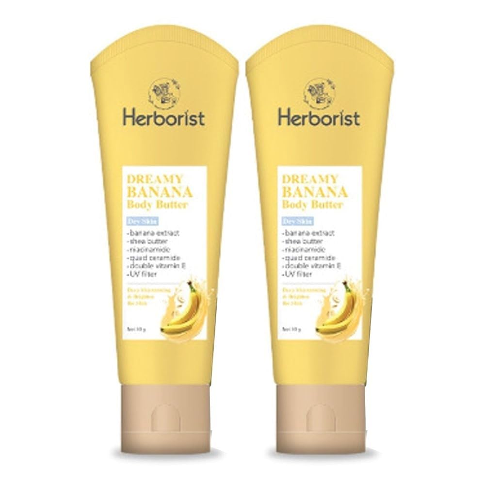 Body Butter Banana, 80 Gram (2 Pack)