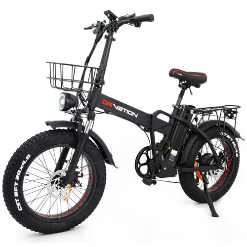 Woozis Bicicleta Eléctrica de Montaña, Cuadro de Aluminio, Frenos de Disco Hidráulicos, Cambio Shimano, Compatible con Batería Samsung, CST Fat Bike 20x4.0 (Negro, Amperio-Hora, 10)