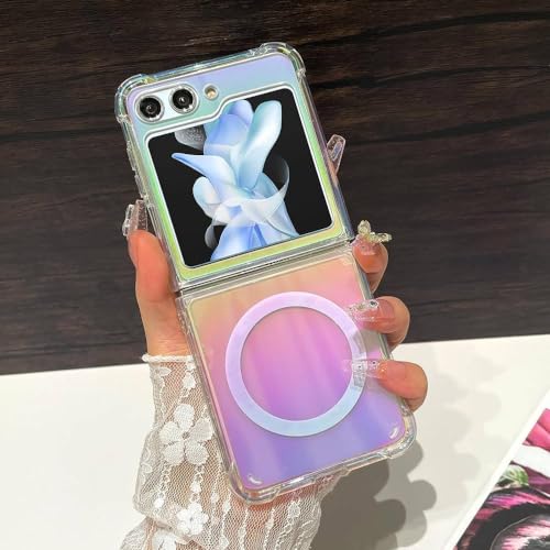 Coque Samsung Z Fold 5 transparente Aurora finie la peur des rayures sur grand écran