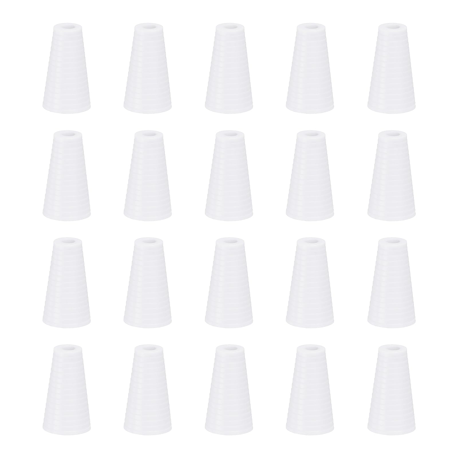QUARKZMAN 20Pcs Pomelli Per Cordone, 19mm Nappe Per Tende Cieche Pomelli In Plastica Per Cordone Pendenti Per Tende Cieche Tapparelle Persiane, Bianco
