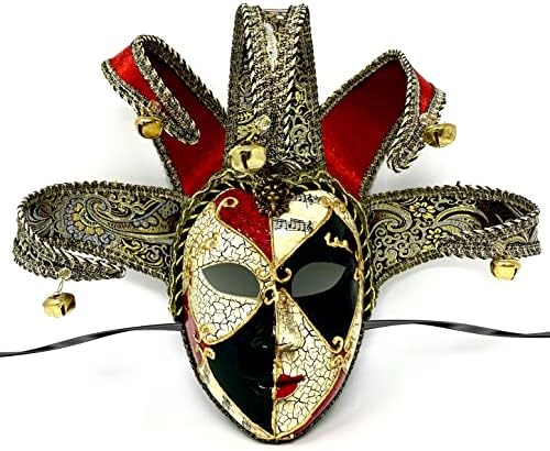 Venetian Masquerade Costume Mask Decoration Jester Masks for Ball...