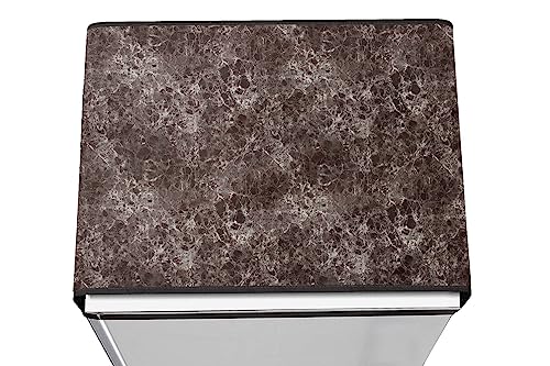 Image of Stylista Refridgerator top cover suitable for Samsung RT28C3032GS /HL, 236 Liter Fridge, Dimension (WxD) 65x111 CM, Marble Pattern Brown