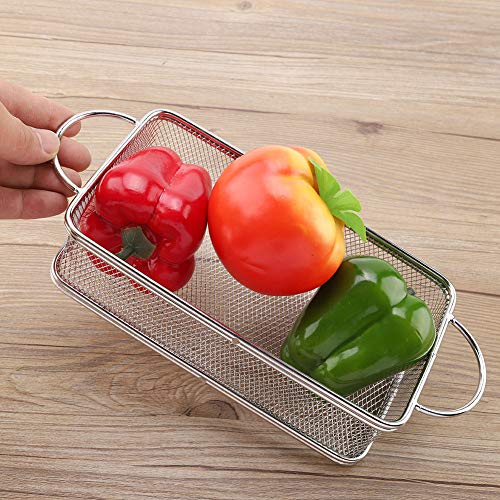 A sixx Frituurmand, van roestvrij staal, voor frituurmand, multifunctioneel, voor het knutselen van friet, knapperen, uienschijven, kip (27 x 12 x 6 cm) - Image 4