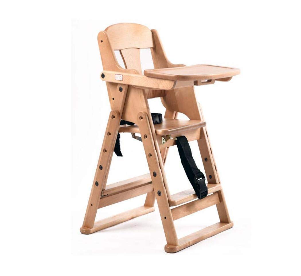 TQ Zdrowa pielęgnacja Deluxe Booster Seat, dziecięcy stół jadalny, drewno stałe, wielofunkcyjny, składany, przenośny stół dla dzieci w wieku od 6 miesięcy do 6 lat
