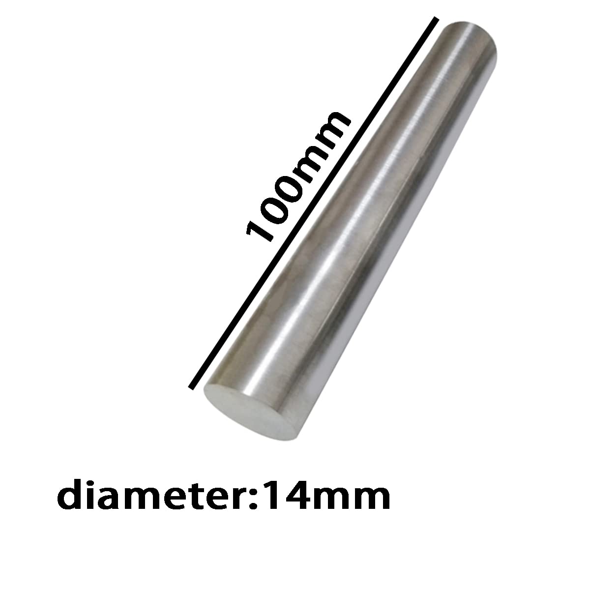 NEZIH Anode de Nickel Barre de Nickel Pur 99.6% Nickel Rods,Pour Expérience Scientifique Solution de Galvanoplastie de Nickel Longueur 100Mm/Diameter 14Mm