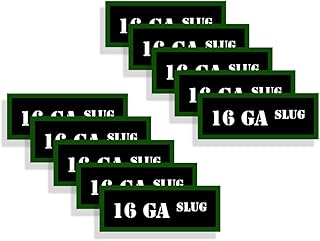 Speed Demon Hot Rod Shop Ammo Can Labels 16 GA SLUG Ammunition Decals for 16 Gauge Slugs Ammo - 10 Pack Adhesive Vinyl 3