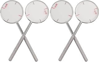 Healifty Optical Lens 4 pcs Round Optical Cross Cylinder Lens Tool Set Diopters Optical Instruments Diopters Kit (0.25/0.5)