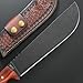 Gtkii GTK45 Fixed Blade Knife 8MM Thick DC53 Steel Blade Full Tang Rosewood Handle Fix Knifes for Camping Bushcraft Collection(Black)