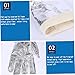Eaarliyam High Temperature Gloves,Aluminum Foil Gloves High Temperature Heat Resistant Gloves for Radiation Resistant Thermal Insulation Silver 1 Pair