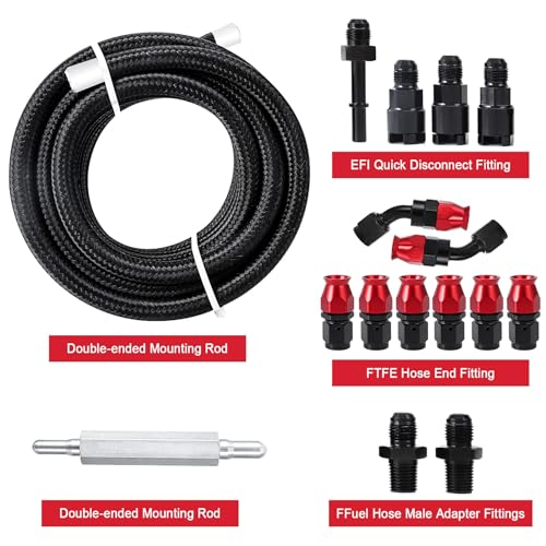 image for Pilida 25FT PTFE Fuel line Kit: 6AN 3/8