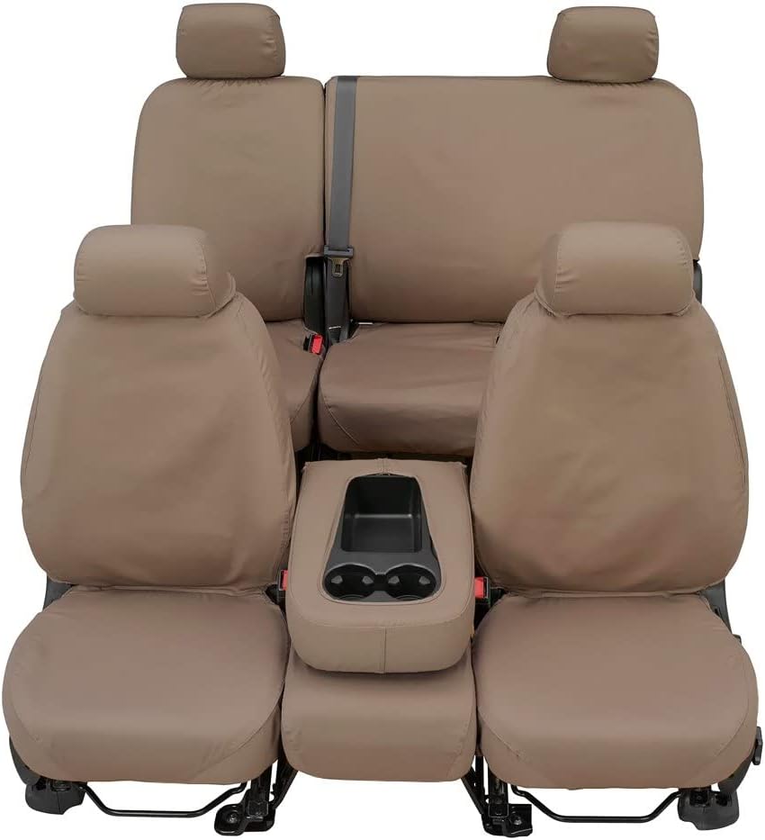 Covercraft SeatSaver Front Row Custom Fit Seat Cover for Select Ram Pickup Models - Polycotton (Wet Sand)