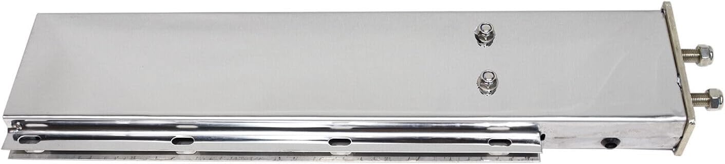 LOSTAR 2PCS 30" Mud Flap Hangers Spring Loaded 2.5" Bolt Pattern Stainless Steel Chrome, Model B, LSOT001584