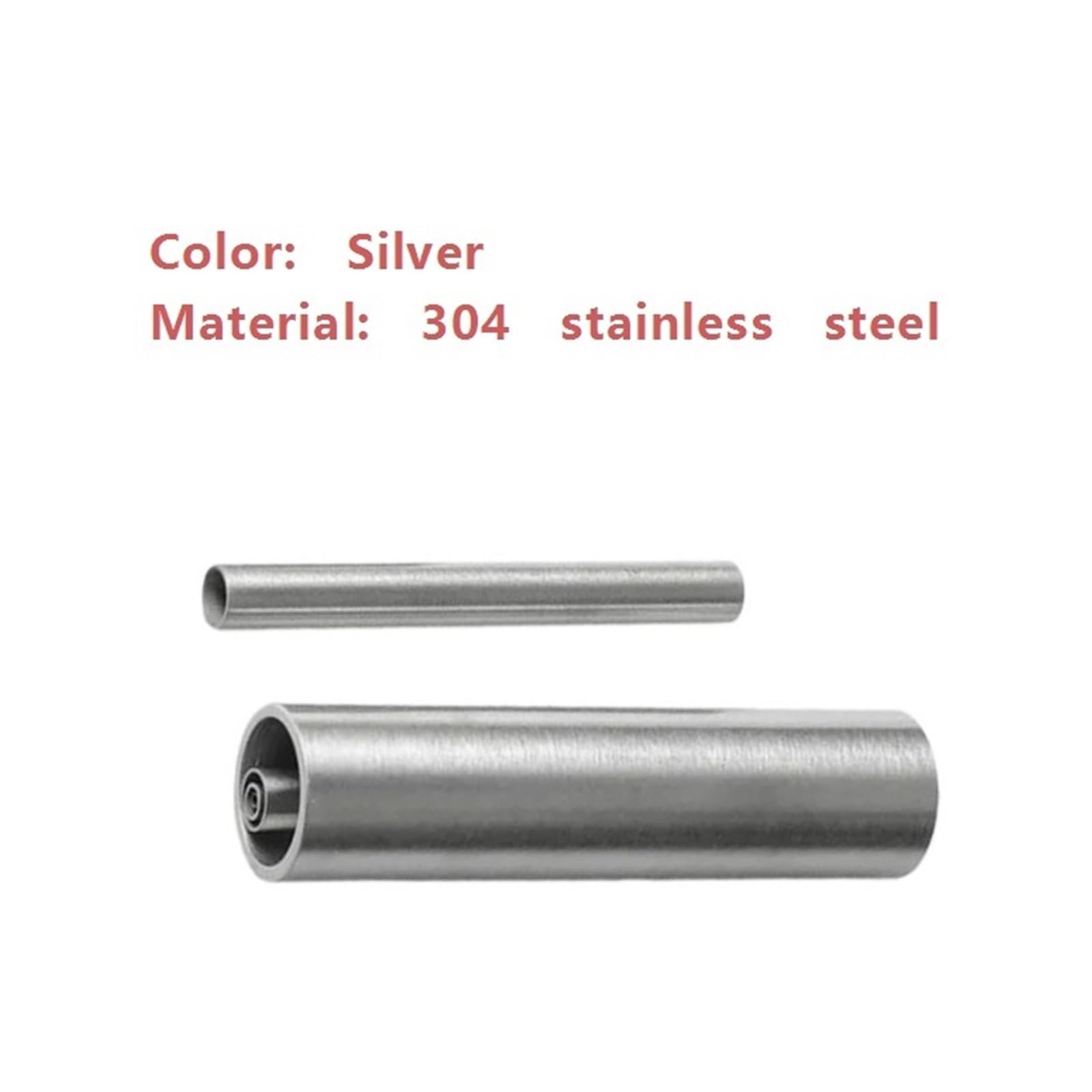 Edelstahlrohr 6 Stück 304 Edelstahl-Kapillarrohre, Länge 300 mm, hohle kreisförmige Metallstahlrohre for den Bau