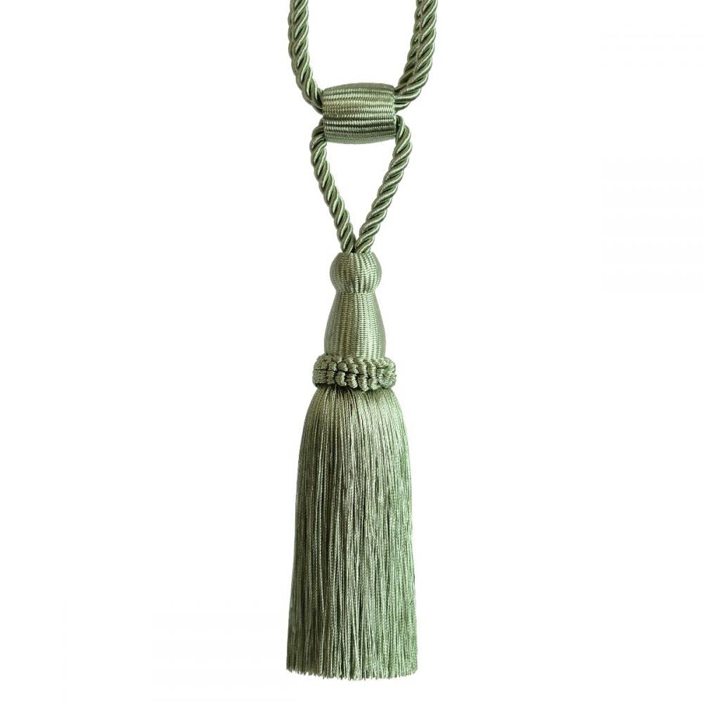Jones Interiors Monaco Tassel Tiebacks Sage Green