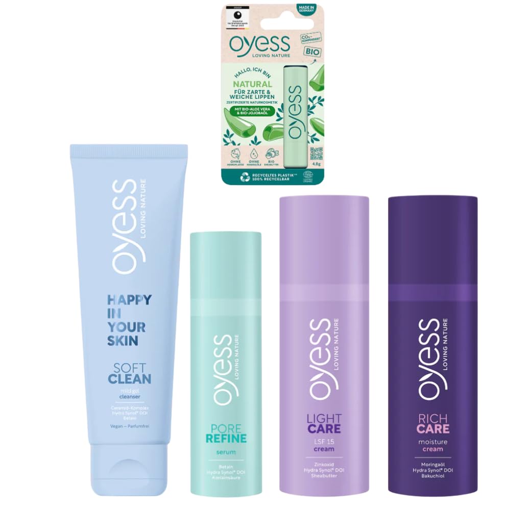 OYESS Face Care – Set di 5 pezzi per la cura del viso Pure Skin
