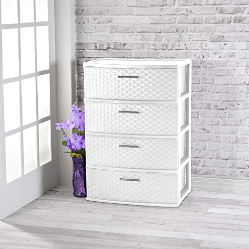 STERILITE (4 Drawer, White)