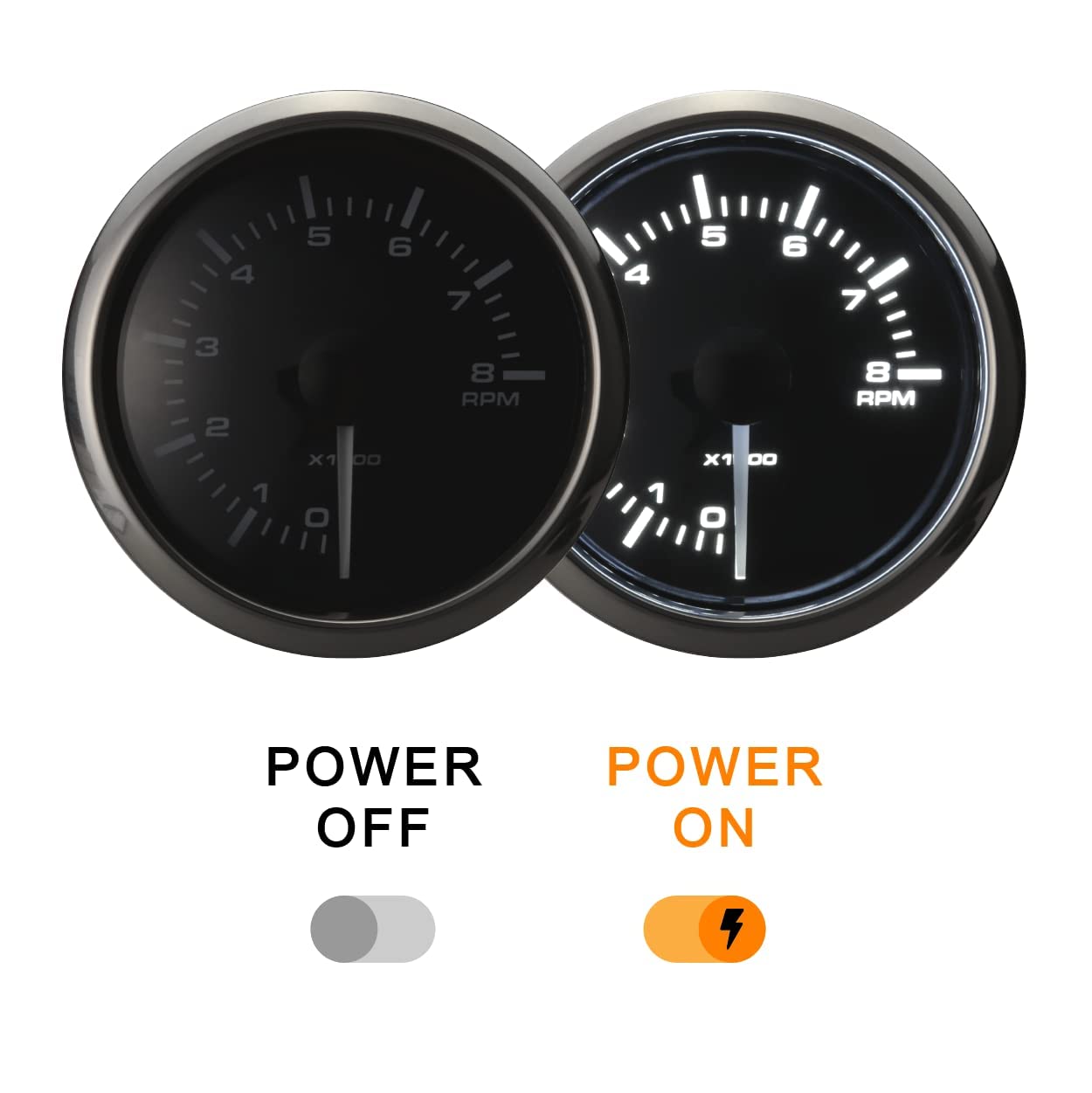 Amazon.co.jp: MOTOR METER RACING ガソリン用モーたーメーター 