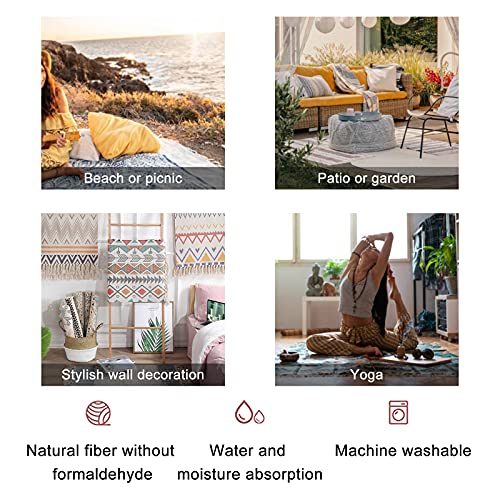 Round Rugs Paisley Vintage Batik Style Boho Area Rug Linen And Cotton Carpet Meditation Rug Washable Hallway Runner Mat Accent Rug For Bedroom Bathroom 3Ft #TOP4