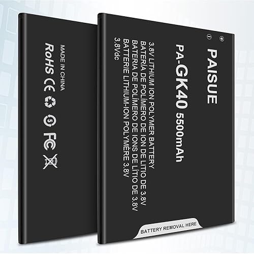 Miniatura 6 de LCLEBM Batería de 5500 mAh para Motorola GK40, batería de repuesto de alta capacidad para Moto G4 Play XT1607, Moto G5 XT1601, Moto E3, Moto E4,