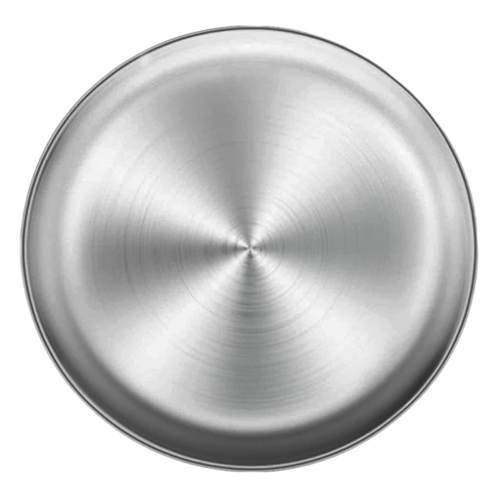 Plat à Pizza En Acier Inoxydable Rond 30 Cm - Plateau De Cuisson Multifonction