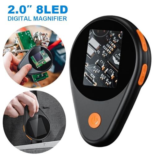 Microscope de poche avec éclairage 8 LED pour inspecter les circuits électroniques