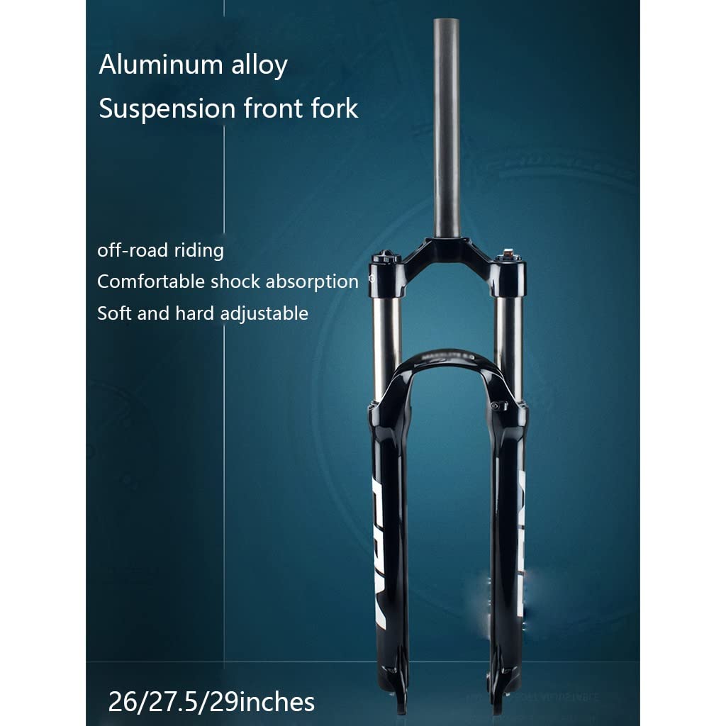 MTB Fahrrad Federgabel 26 27,5 29 Zoll Fahrrad Feder Gabel XC Fahrradgabel Gabeln 100mm Federweg Scheibenbremse QR 9MM 1-1/8 ” Straight Tube Fahrrad Zubehör