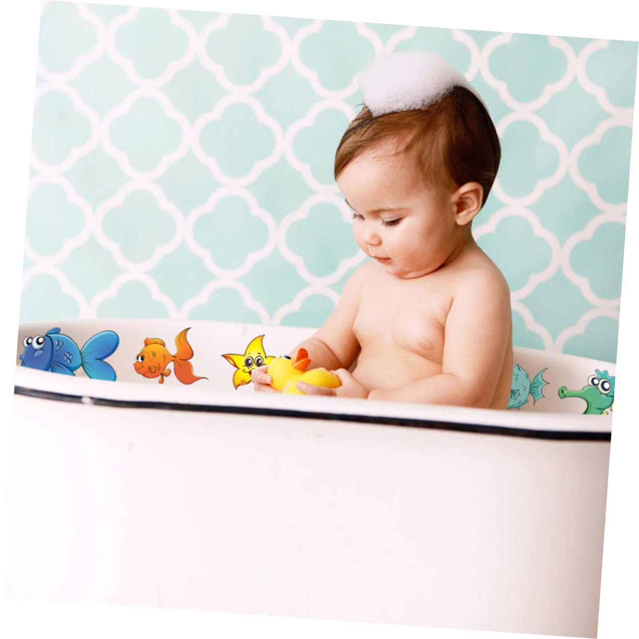 Toyvian 5juegos Pegatinas Antideslizantes para Baño Infantil Decoración De Bañera Animales Divertidos Adhesivos para Seguridad Bañeras y Duchas Fácil Instalación y Fuerte Adhesión
