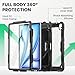 SEYMAC for iPad Air 13 Inch Case M4 / M3 / M2 (2026/2025 / 2024), Heavy Duty Shockproof Protective Case with Screen Protector, 360° Rotating Stand, Hand/Shoulder Strap and Pen Holder, Black